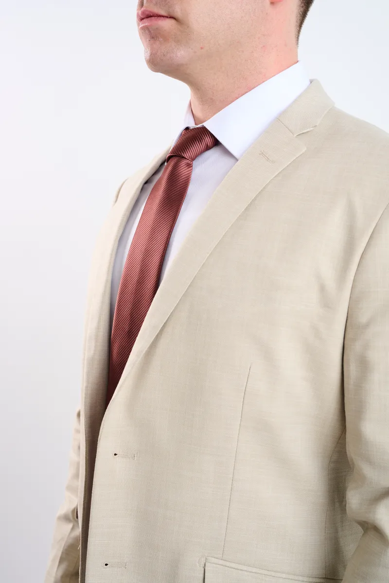 Traje beige